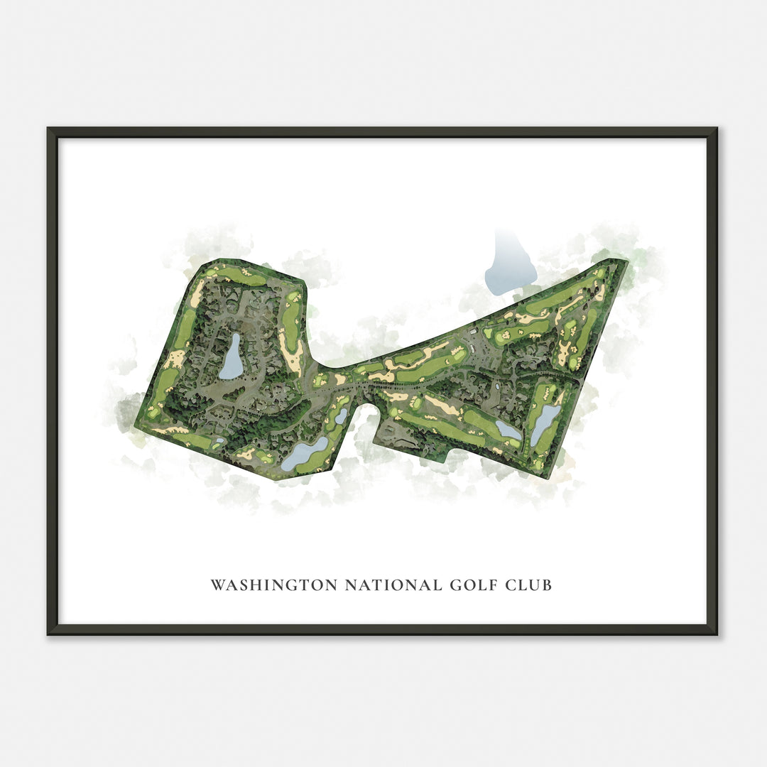 Print of Washington National Golf Club Classic Map