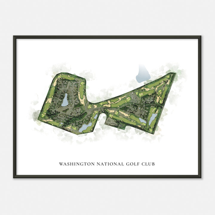 Print of Washington National Golf Club Classic Map