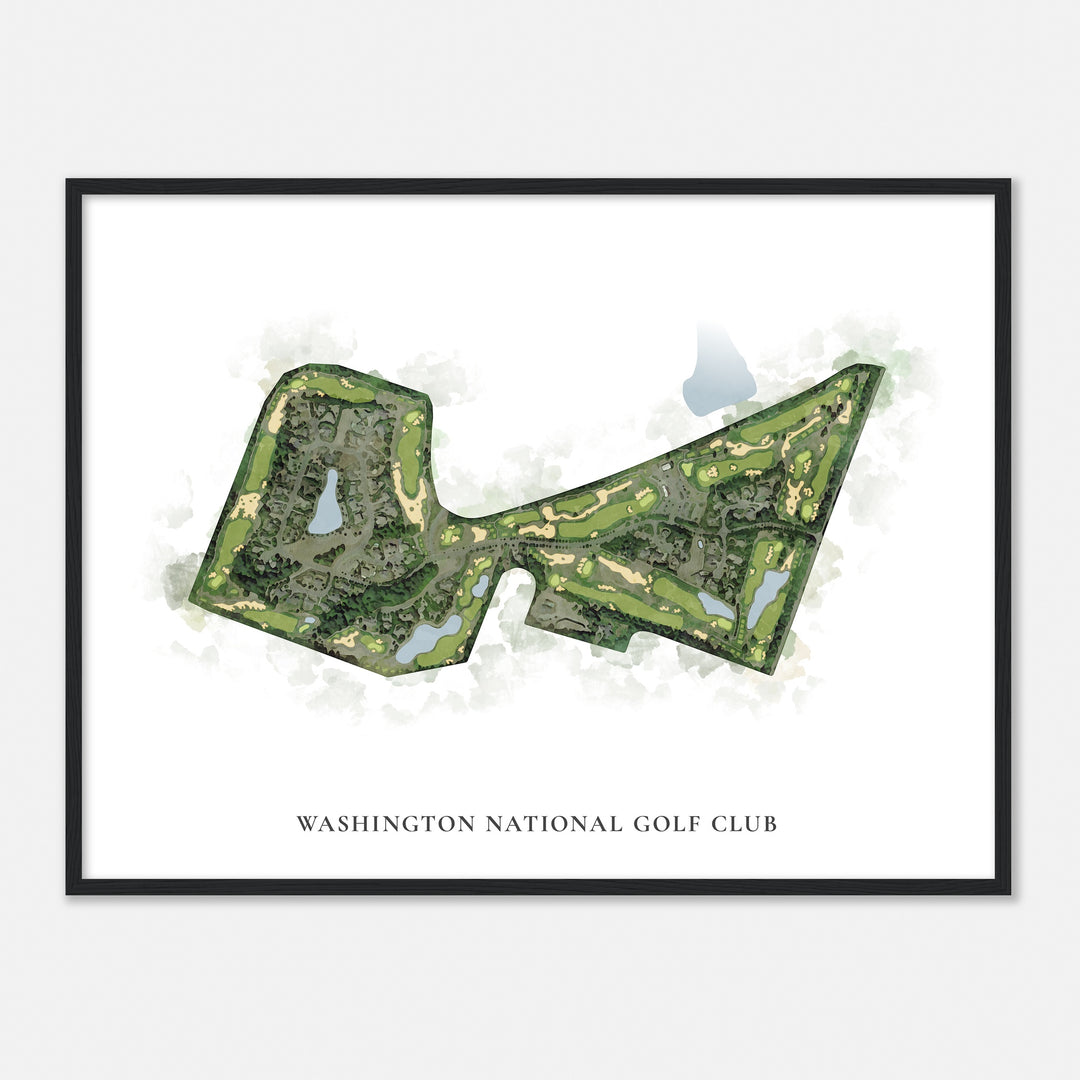 Print of Washington National Golf Club Classic Map