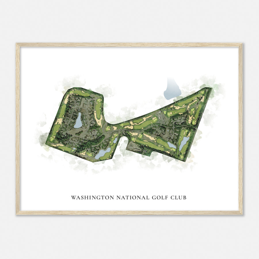 Print of Washington National Golf Club Classic Map