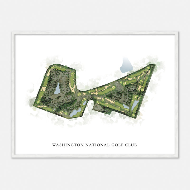 Print of Washington National Golf Club Classic Map