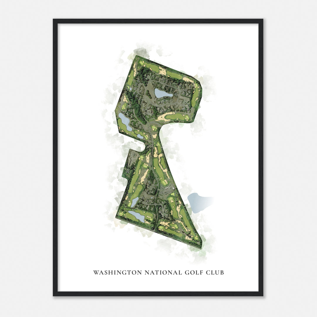 Print of Washington National Golf Club Classic Map