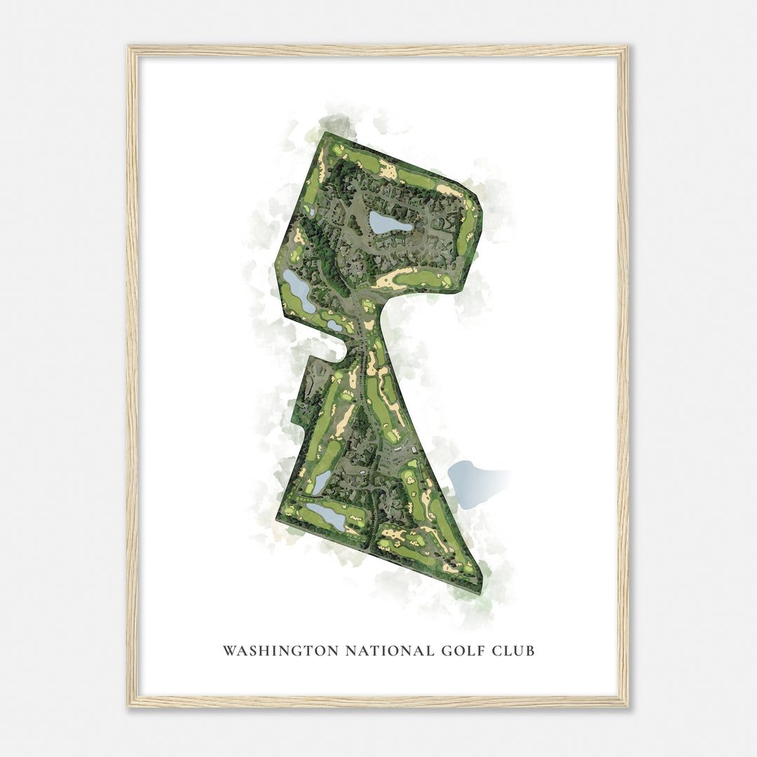 Print of Washington National Golf Club Classic Map