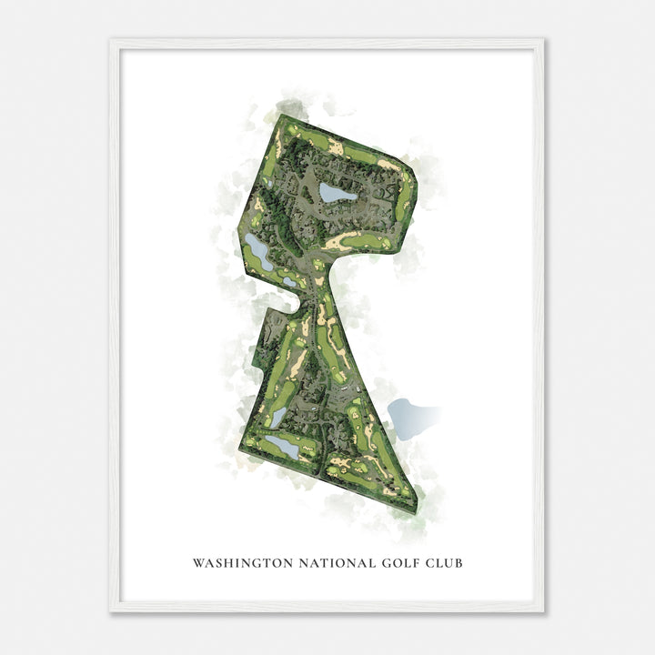 Print of Washington National Golf Club Classic Map