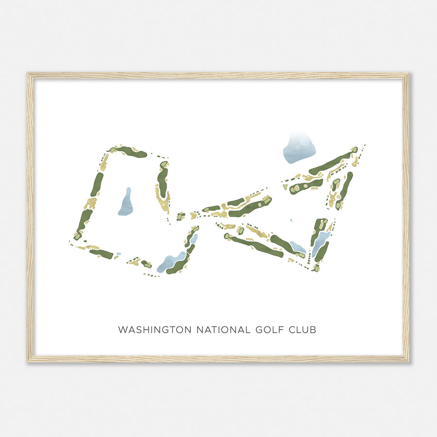 Print of Washington National Golf Club Modern Map