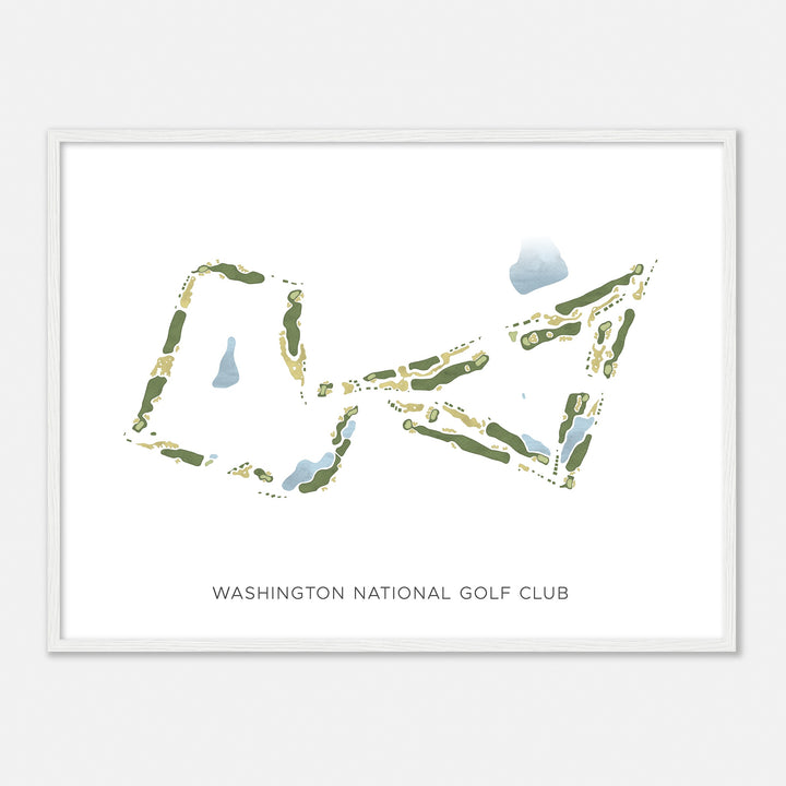 Print of Washington National Golf Club Modern Map