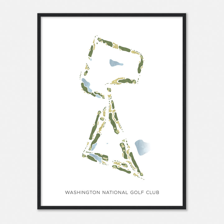 Print of Washington National Golf Club Modern Map