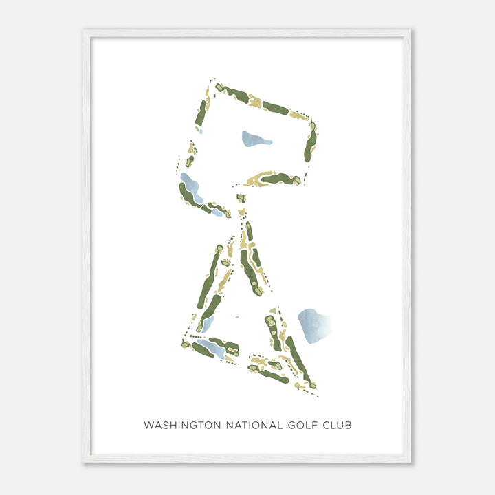 Print of Washington National Golf Club Modern Map