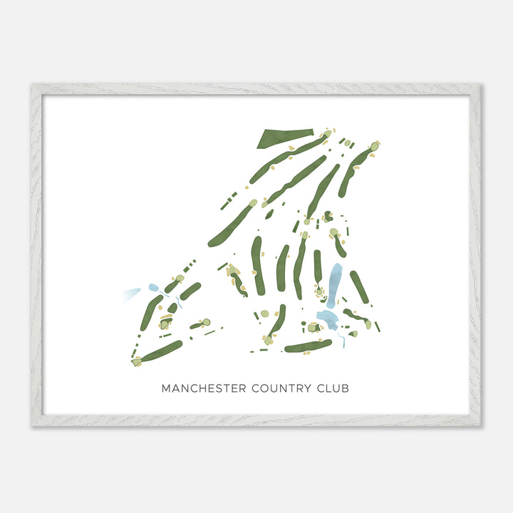 Print of Manchester Country Club Modern Map