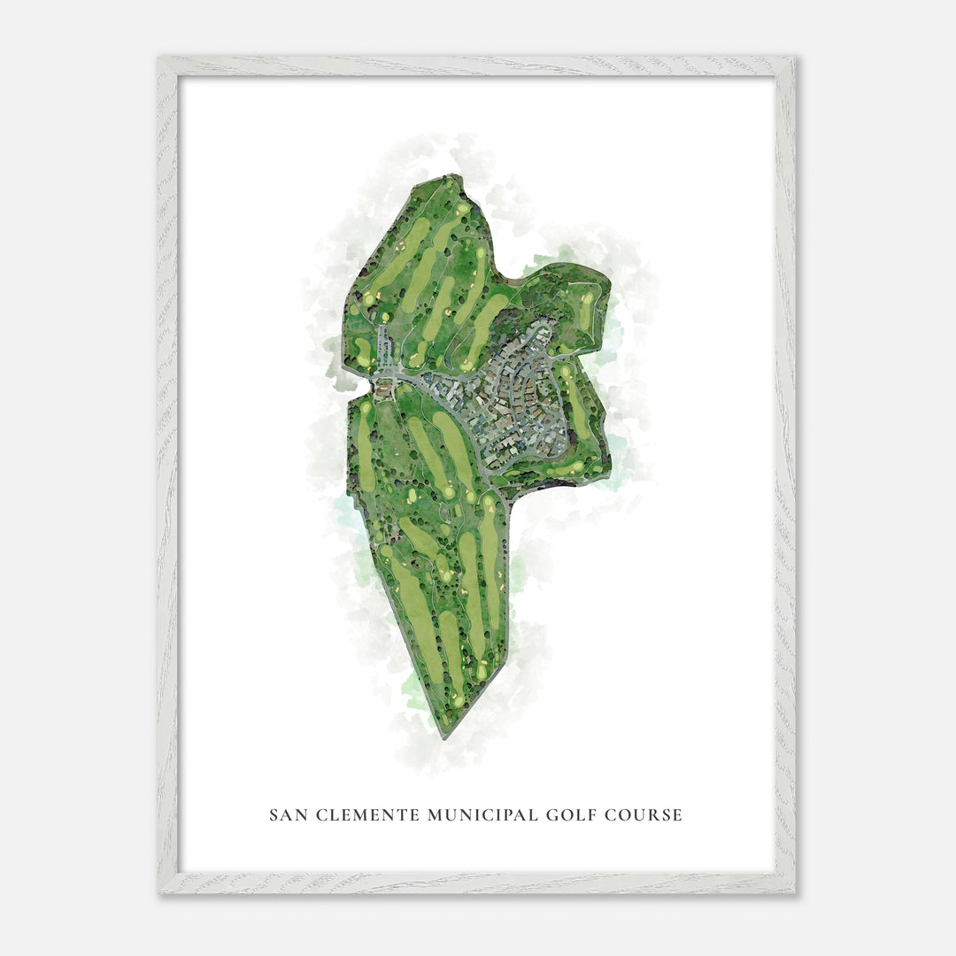 Print of San Clemente Municipal Golf Course Classic Map