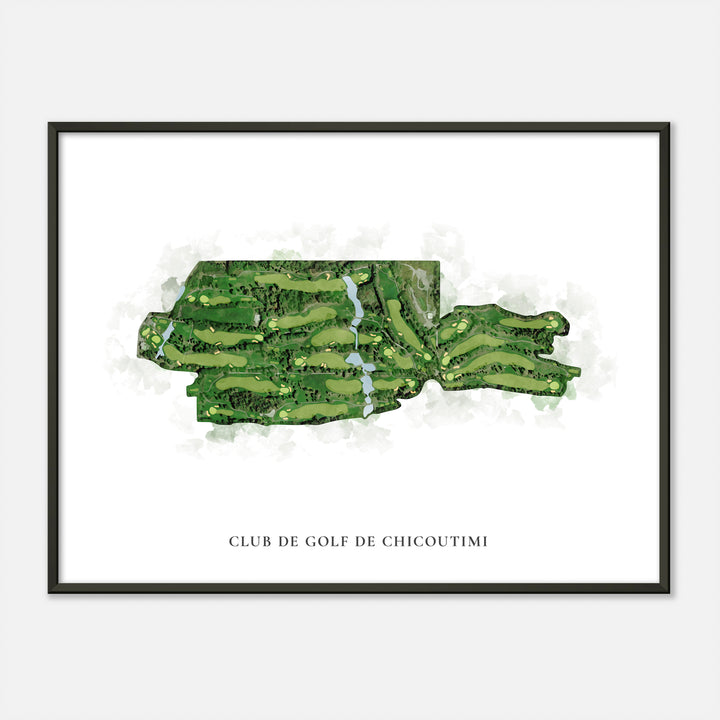 Print of Club de golf de Chicoutimi Classic Map