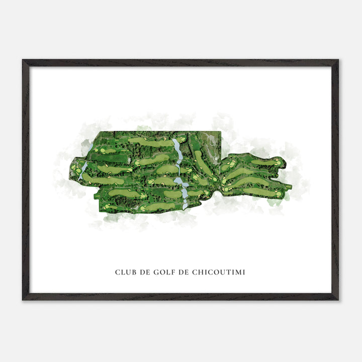 Print of Club de golf de Chicoutimi Classic Map
