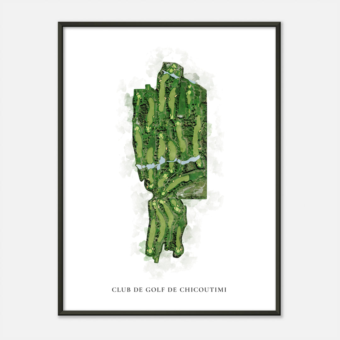 Print of Club de golf de Chicoutimi Classic Map