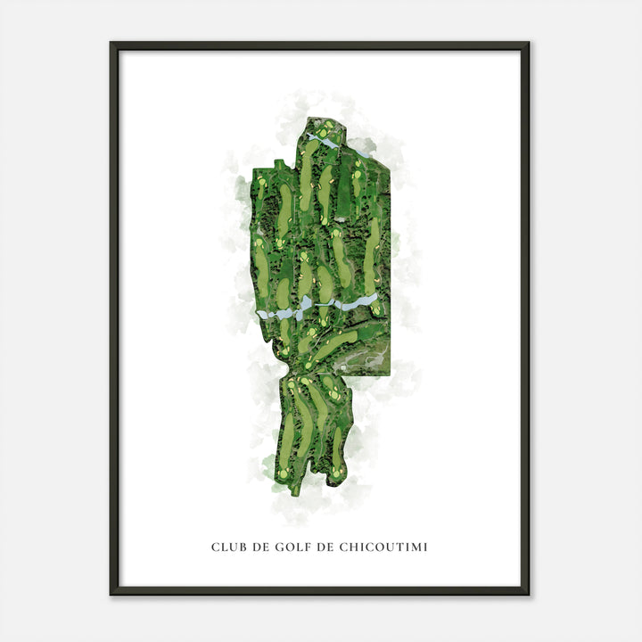 Print of Club de golf de Chicoutimi Classic Map
