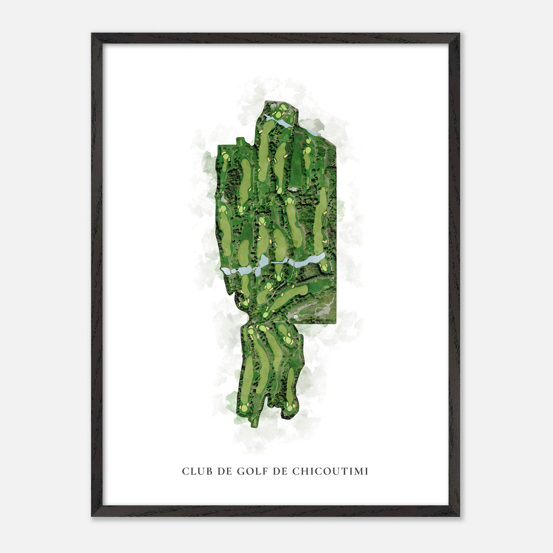 Print of Club de golf de Chicoutimi Classic Map