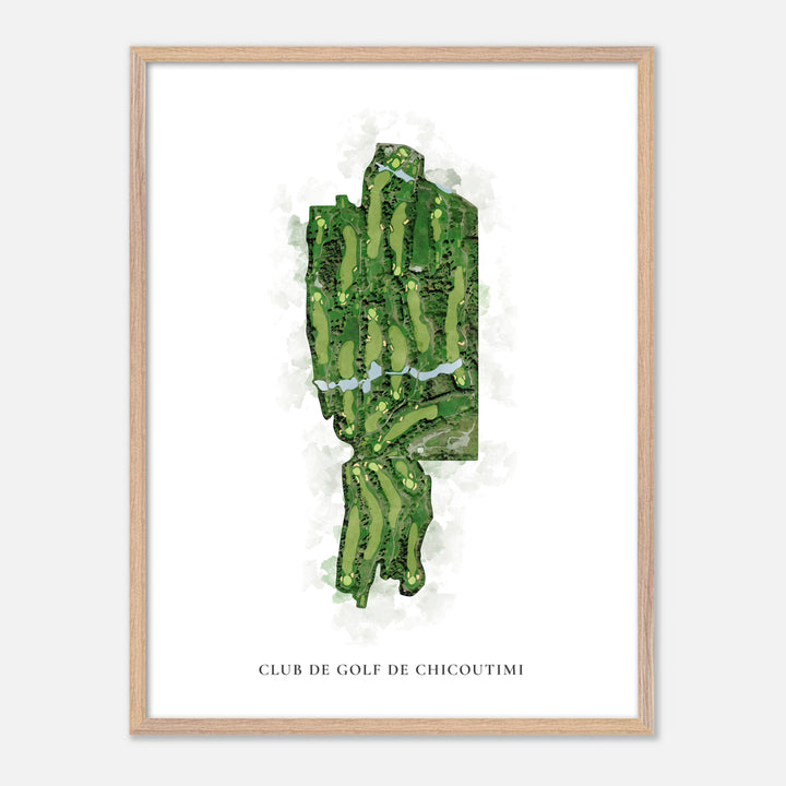 Print of Club de golf de Chicoutimi Classic Map