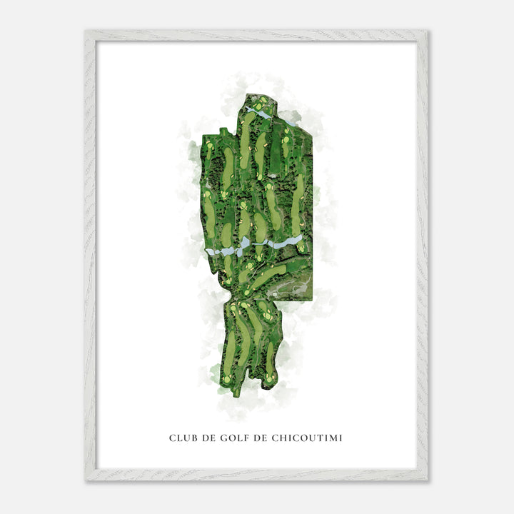 Print of Club de golf de Chicoutimi Classic Map