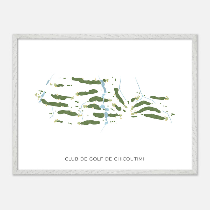 Print of Club De Golf De Chicoutimi Modern Map