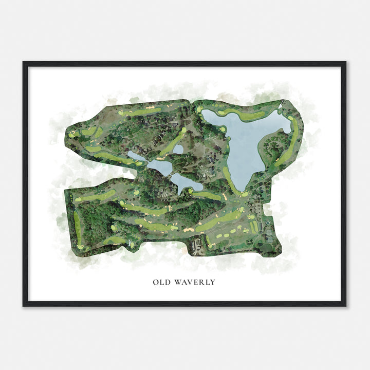 Print of Old Waverly Classic Map
