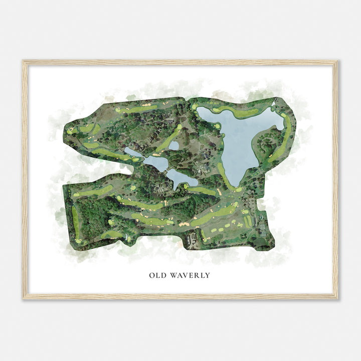 Print of Old Waverly Classic Map