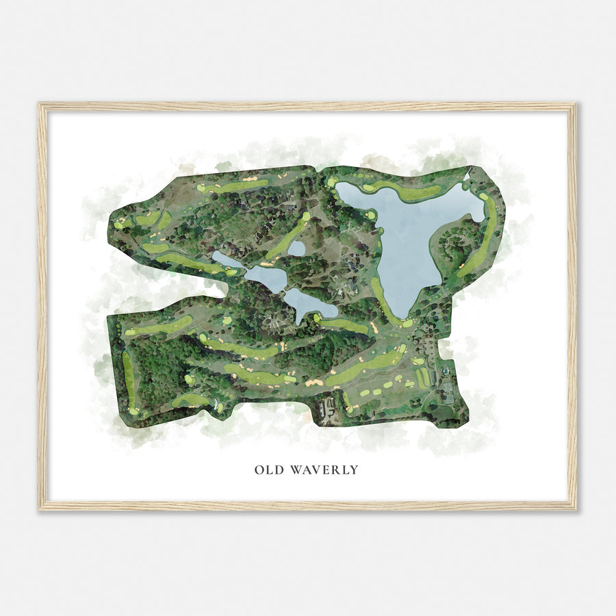 Print of Old Waverly Classic Map