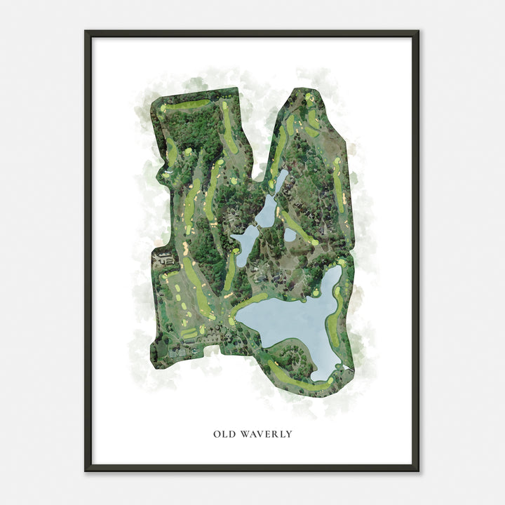 Print of Old Waverly Classic Map