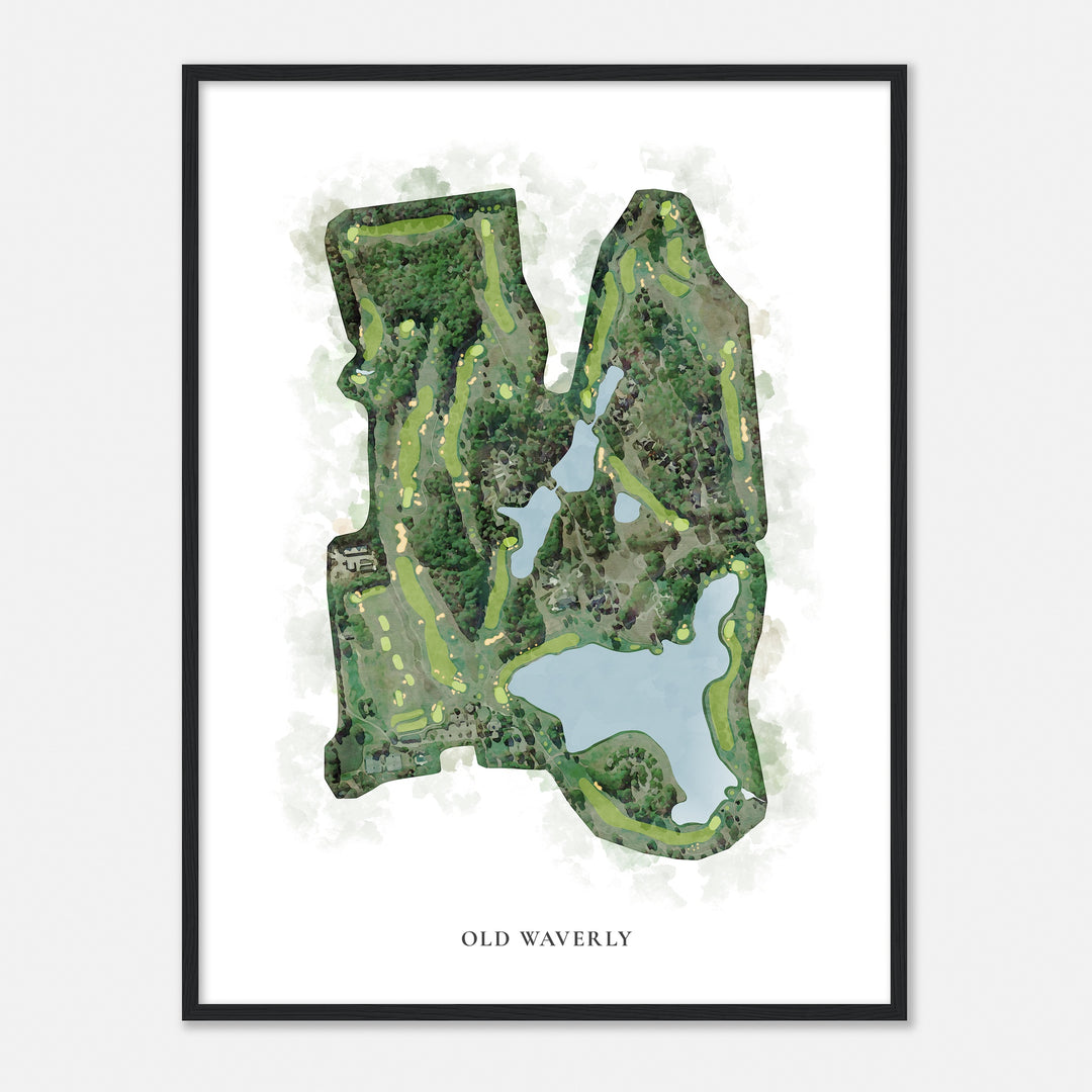 Print of Old Waverly Classic Map