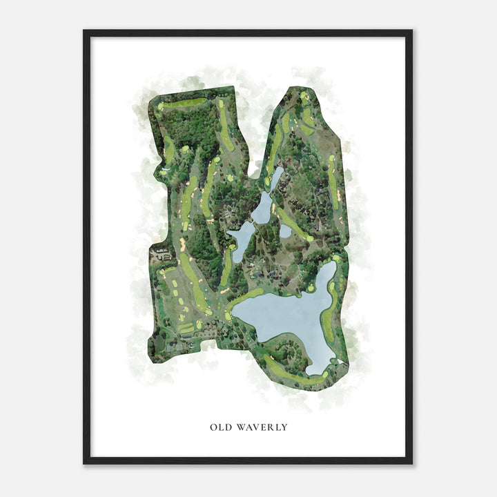 Print of Old Waverly Classic Map
