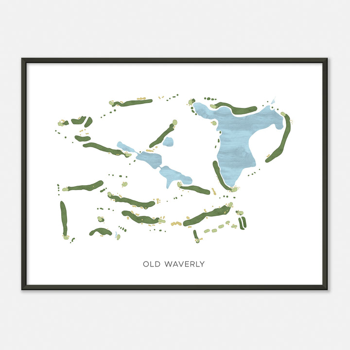 Print of Old Waverly Modern Map