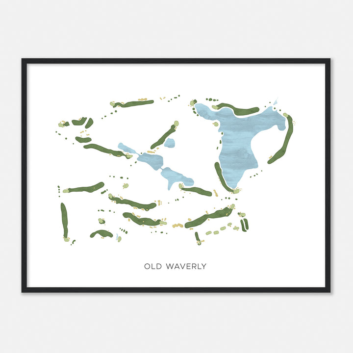 Print of Old Waverly Modern Map