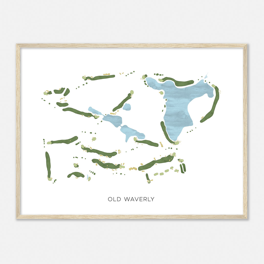 Print of Old Waverly Modern Map