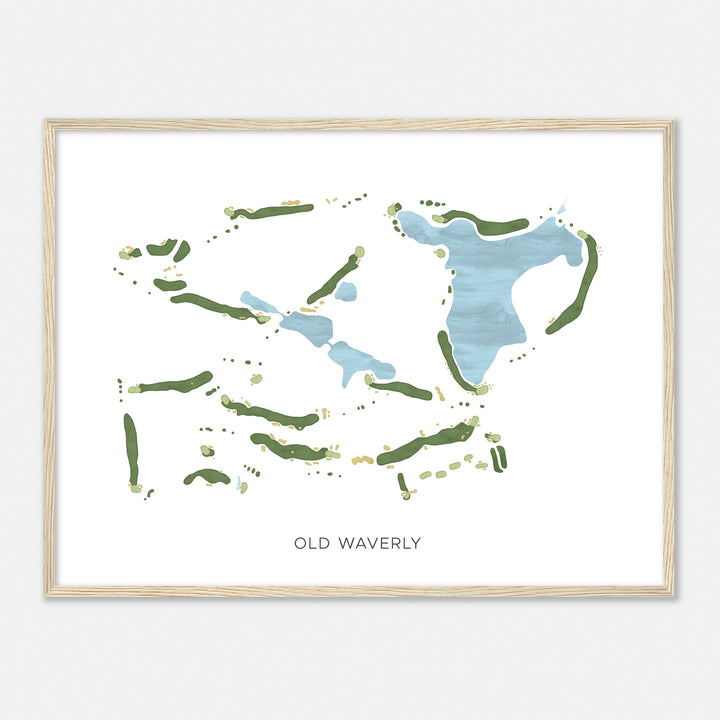 Print of Old Waverly Modern Map