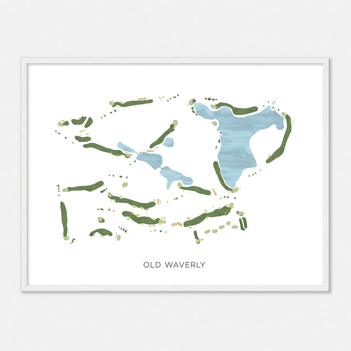 Print of Old Waverly Modern Map