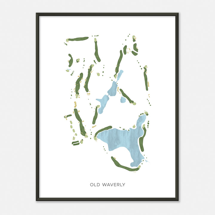 Print of Old Waverly Modern Map
