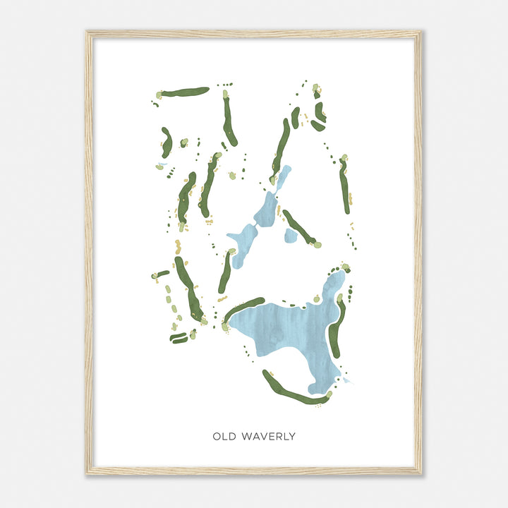 Print of Old Waverly Modern Map
