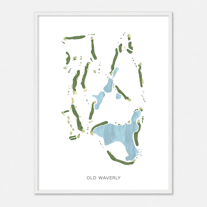 Print of Old Waverly Modern Map