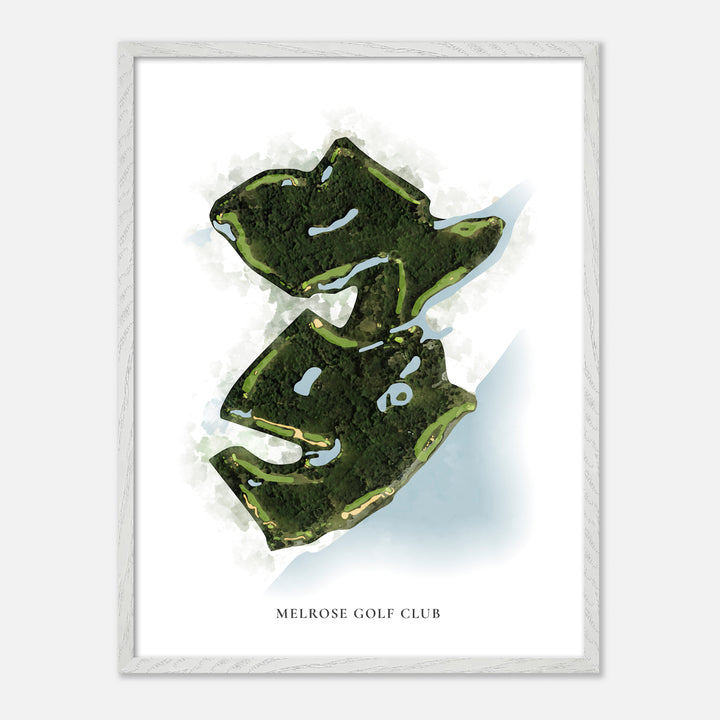 Print of Melrose Golf Club Classic Map