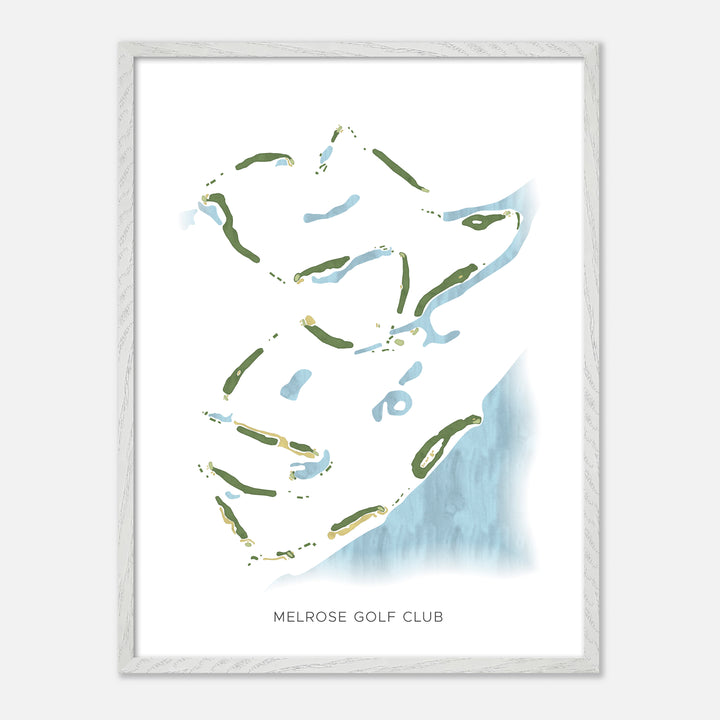 Print of Melrose Golf Club Modern Map