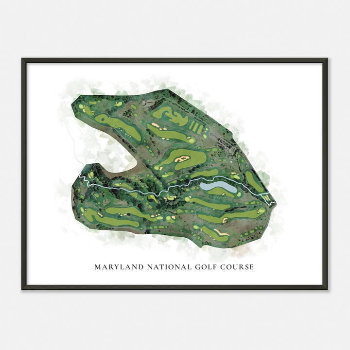Print of Maryland National Golf Course Classic Map