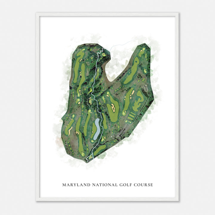 Print of Maryland National Golf Course Classic Map