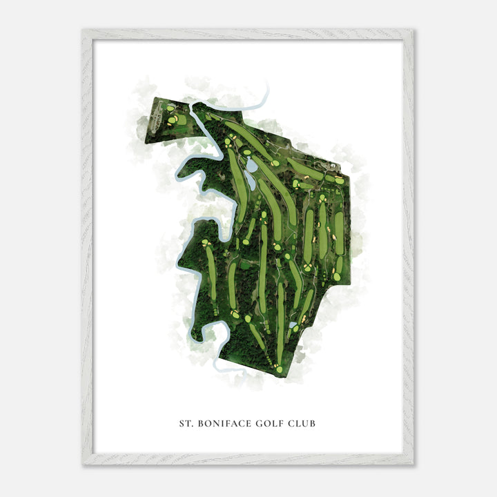Print of St. Boniface Golf Club Classic Map