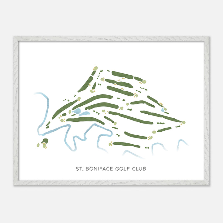 Print of St. Boniface Golf Club Modern Map