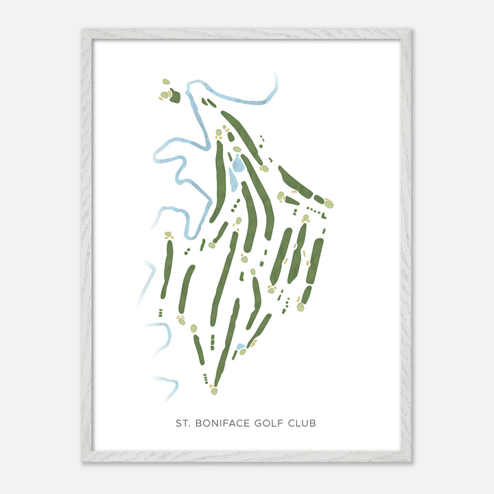 Print of St. Boniface Golf Club Modern Map