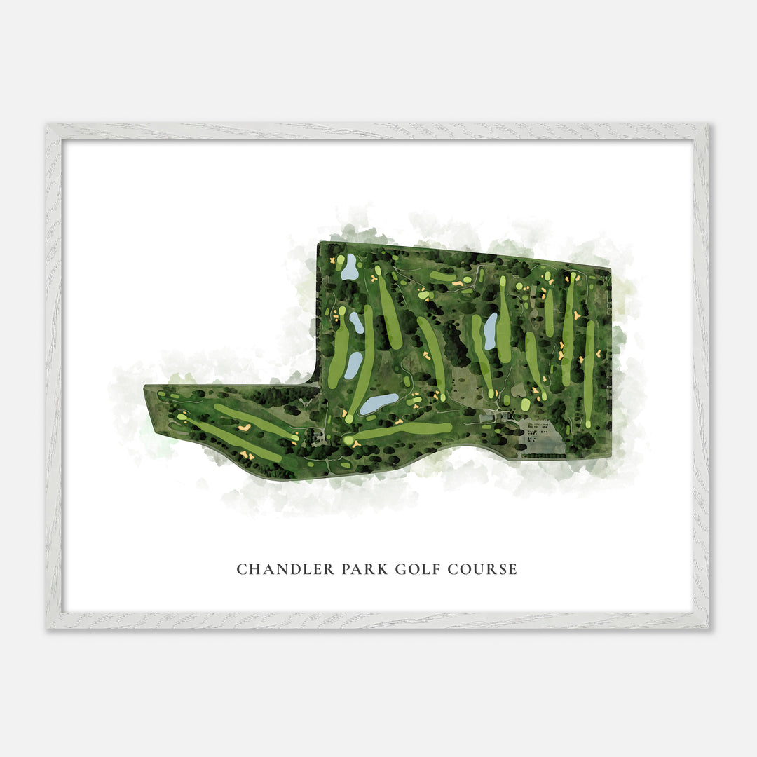Print of Chandler Park Golf Course Classic Map