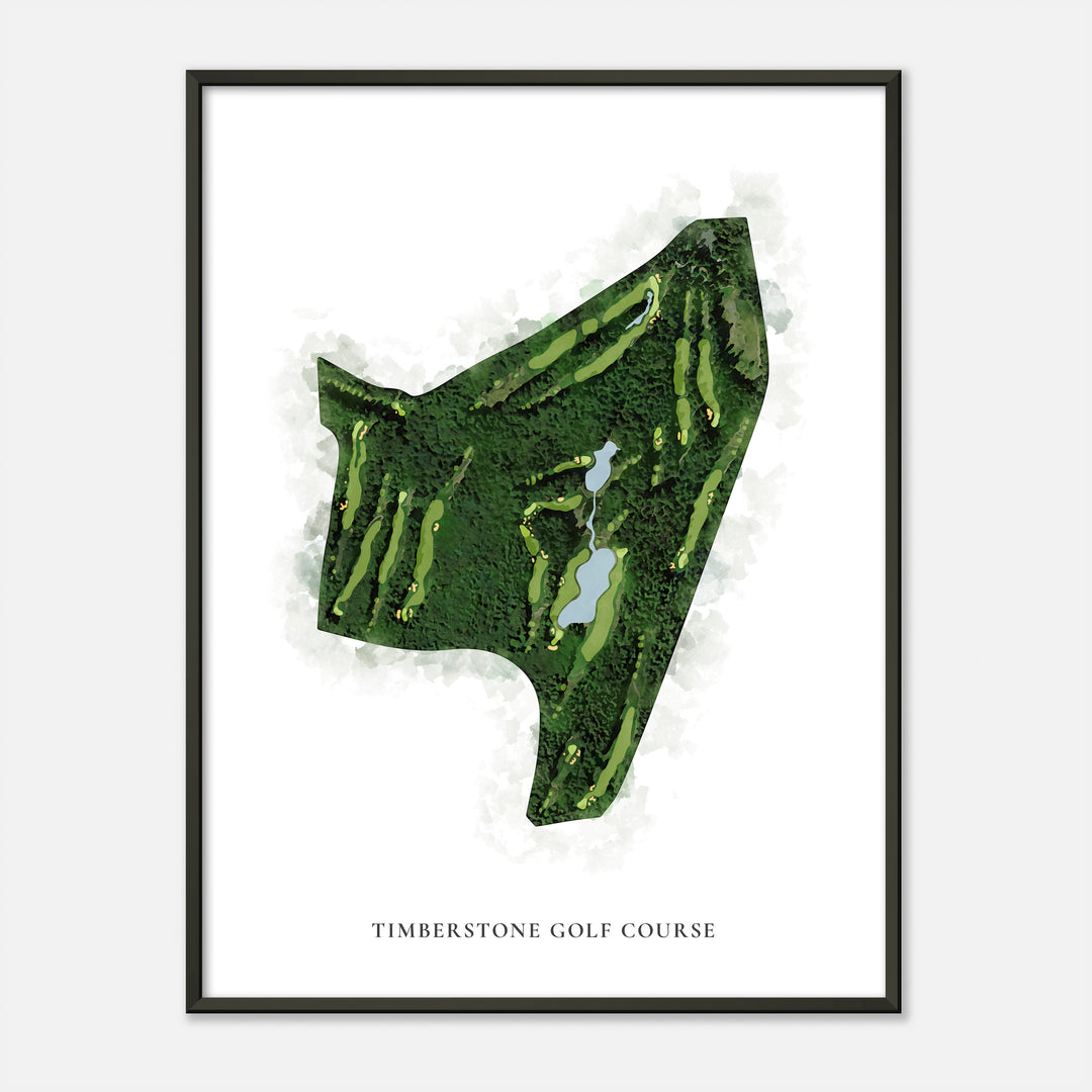 Print of Timberstone Golf Course Classic Map
