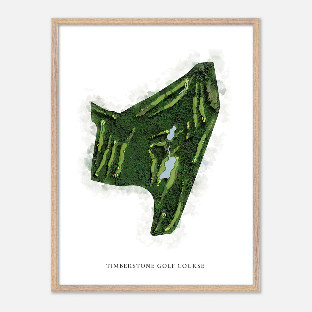 Print of Timberstone Golf Course Classic Map