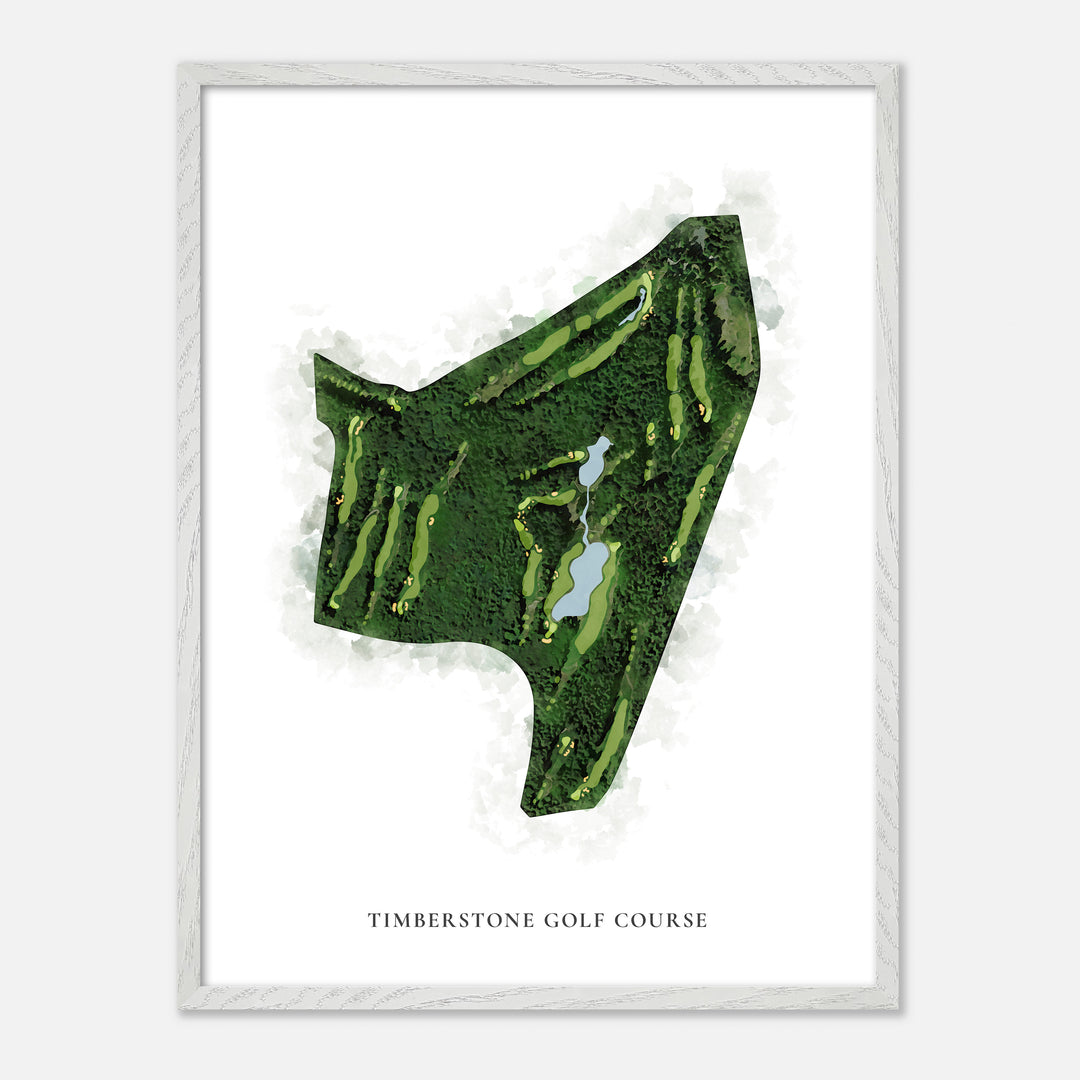 Print of Timberstone Golf Course Classic Map