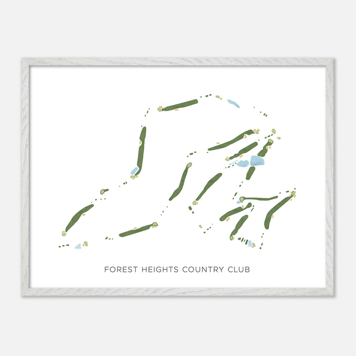 Print of Forest Heights Country Club Modern Map