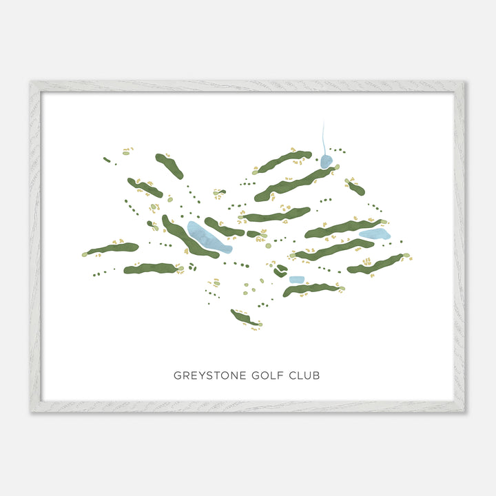 Print of Greystone Golf Club Modern Map