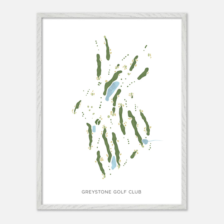 Print of Greystone Golf Club Modern Map